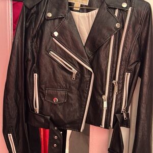 Black Leather Biker Jacket